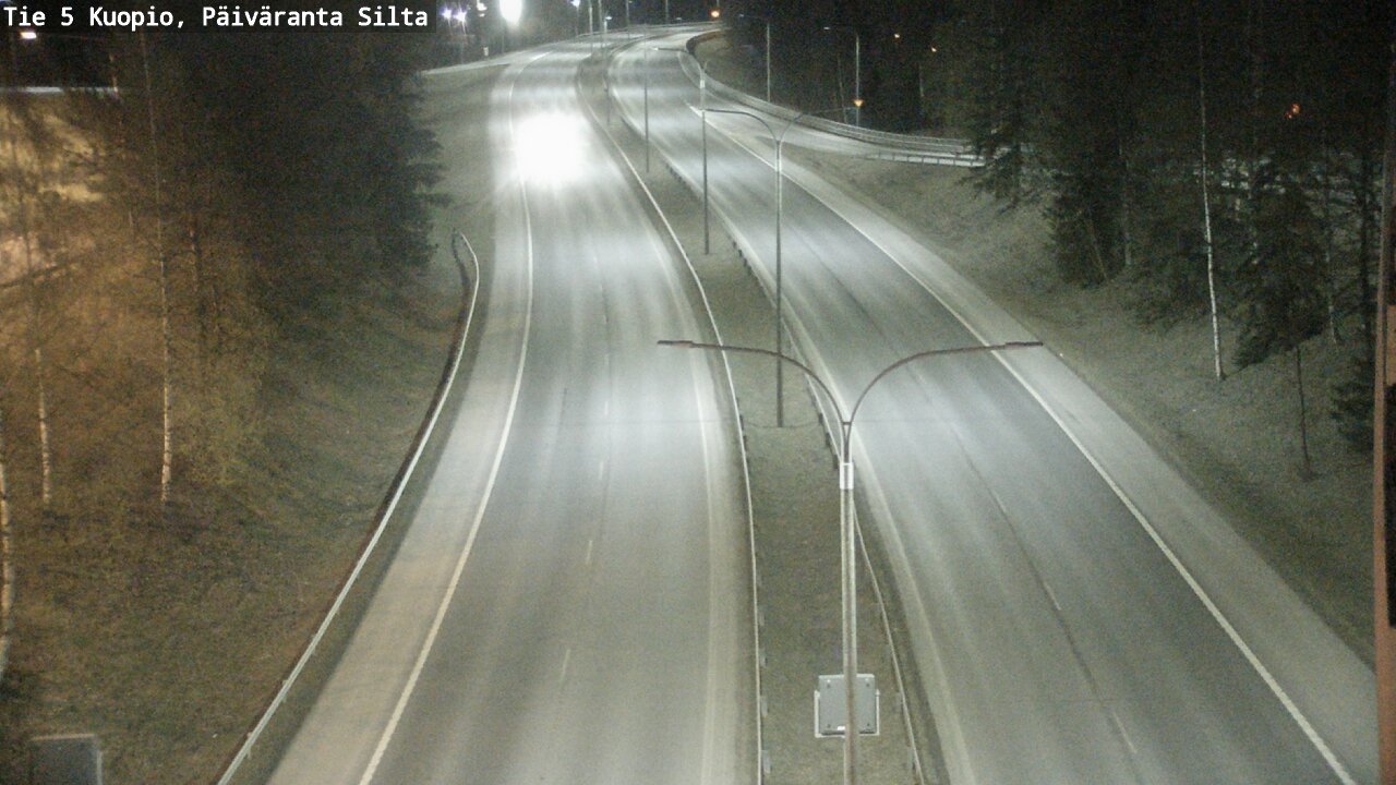 Weather Camera Image Väg 5 Kuopio, Päiväranta silta, Kuopio, Pohjois-Savo