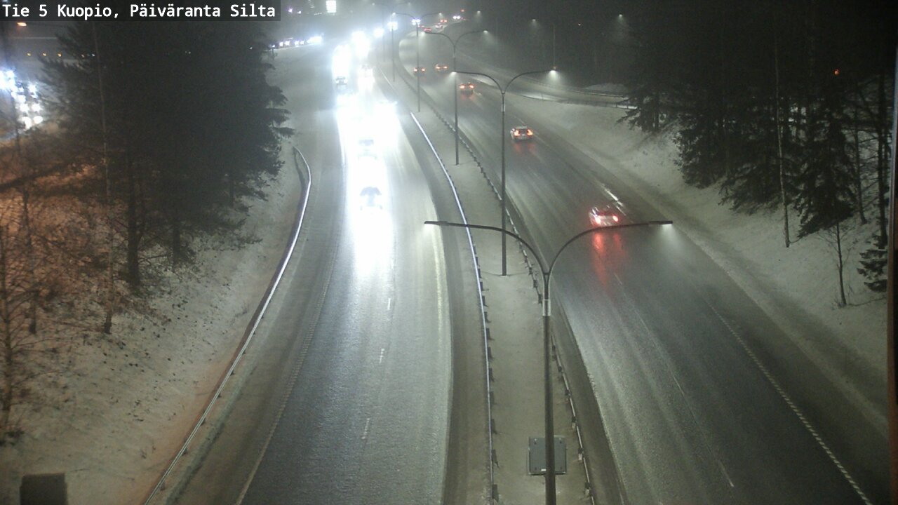 Weather Camera Image Road 5 Kuopio, Päiväranta silta, Kuopio, Pohjois-Savo