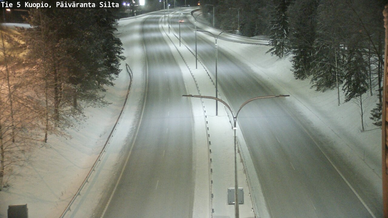 Weather Camera Image Väg 5 Kuopio, Päiväranta silta, Kuopio, Pohjois-Savo