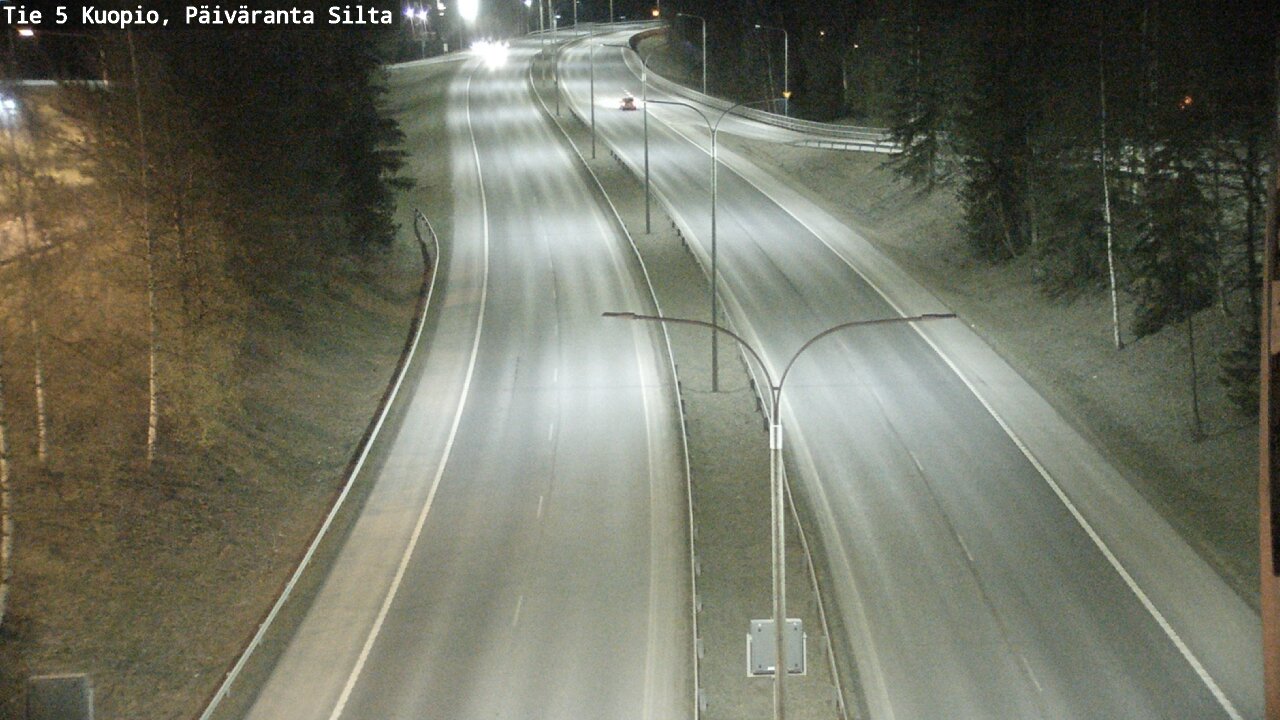 Weather Camera Image Väg 5 Kuopio, Päiväranta silta, Kuopio, Pohjois-Savo