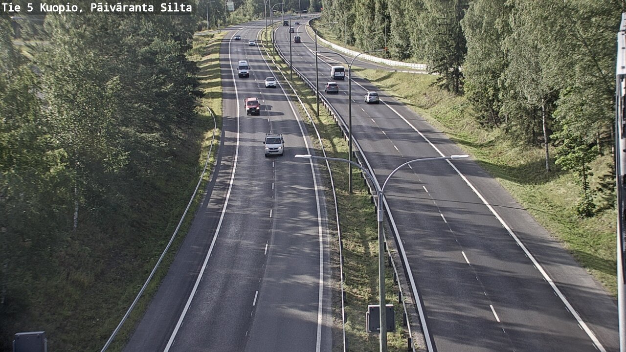 Weather Camera Image Road 5 Kuopio, Päiväranta silta, Kuopio, Pohjois-Savo