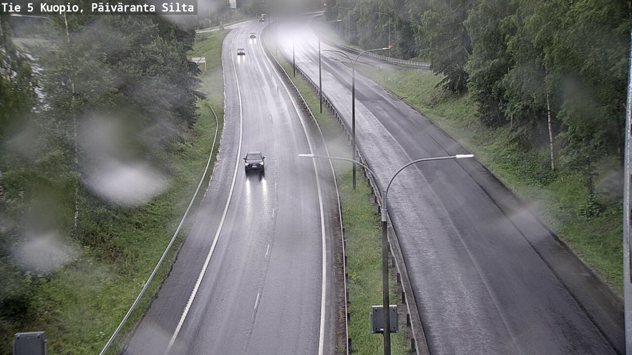 Weather Camera Image Väg 5 Kuopio, Päiväranta silta, Kuopio, Pohjois-Savo