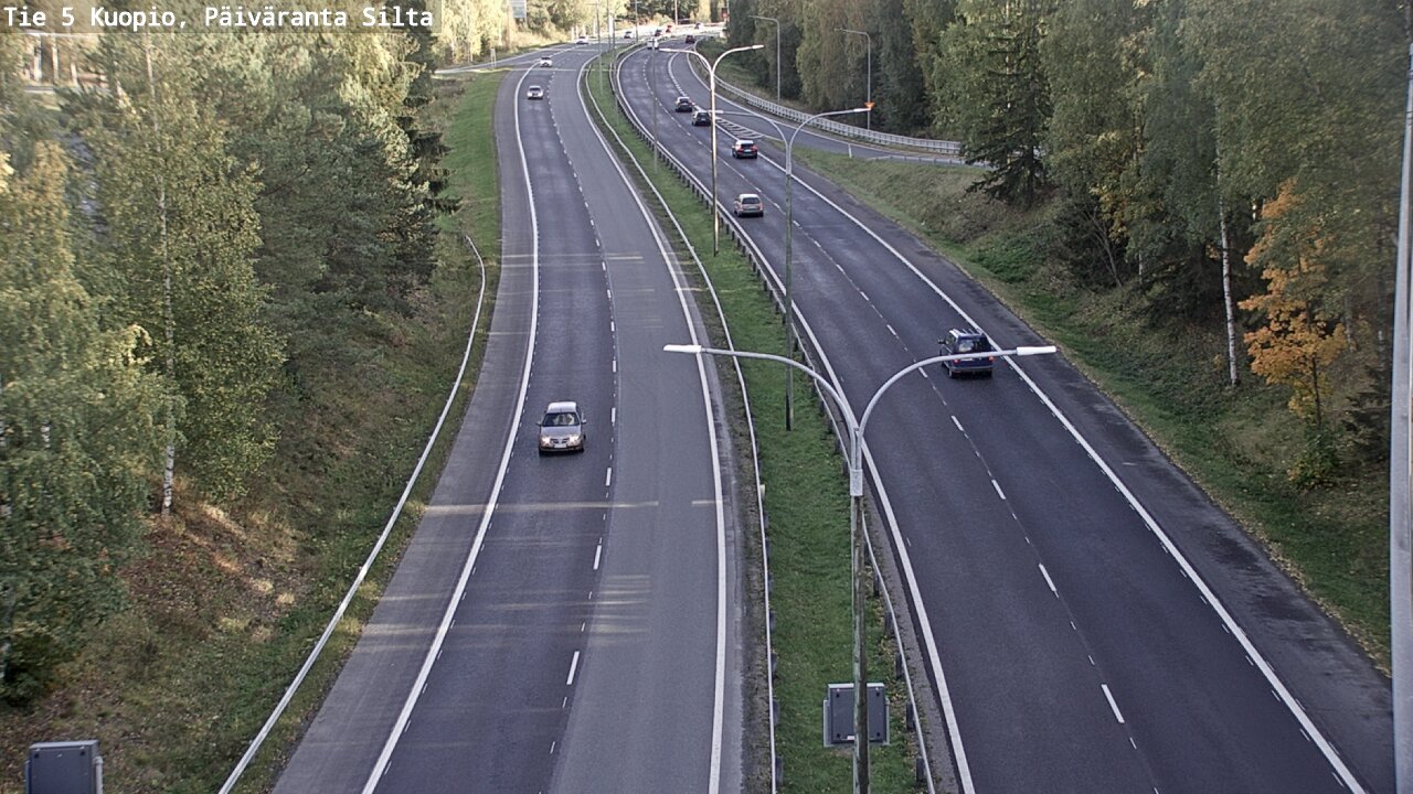 Kelikamerat Kuva Tie 5 Kuopio, Päiväranta silta, Kuopio, Pohjois-Savo