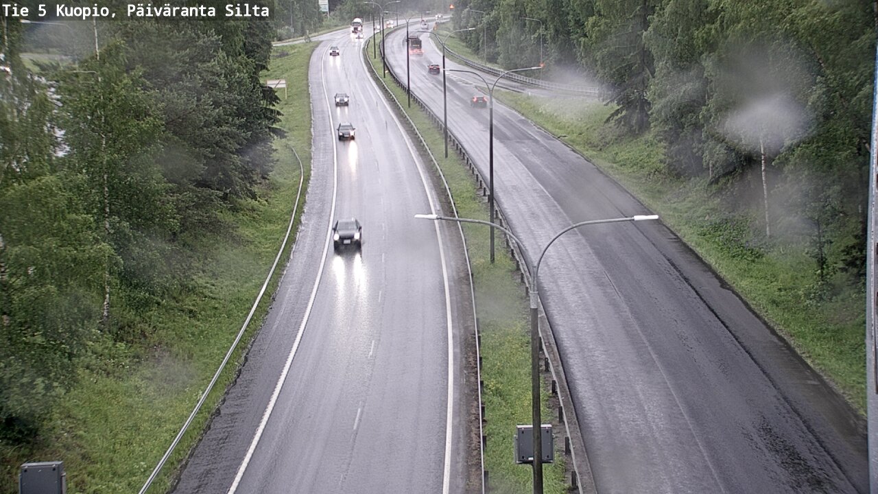 Weather Camera Image Road 5 Kuopio, Päiväranta silta, Kuopio, Pohjois-Savo