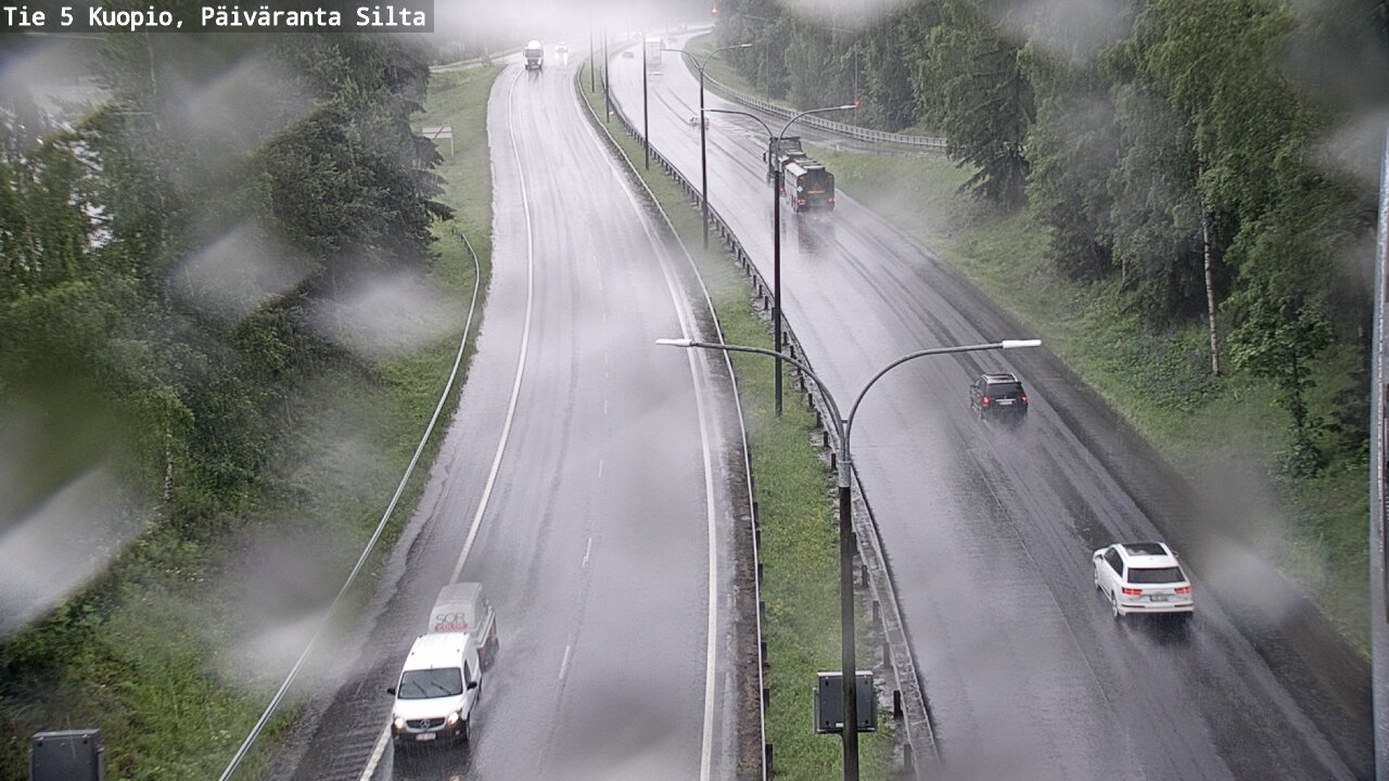 Weather Camera Image Väg 5 Kuopio, Päiväranta silta, Kuopio, Pohjois-Savo