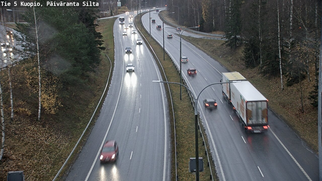 Weather Camera Image Väg 5 Kuopio, Päiväranta silta, Kuopio, Pohjois-Savo