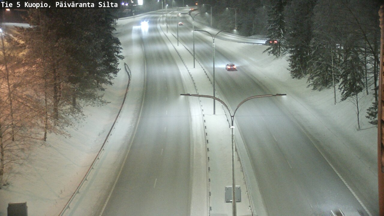 Weather Camera Image Väg 5 Kuopio, Päiväranta silta, Kuopio, Pohjois-Savo