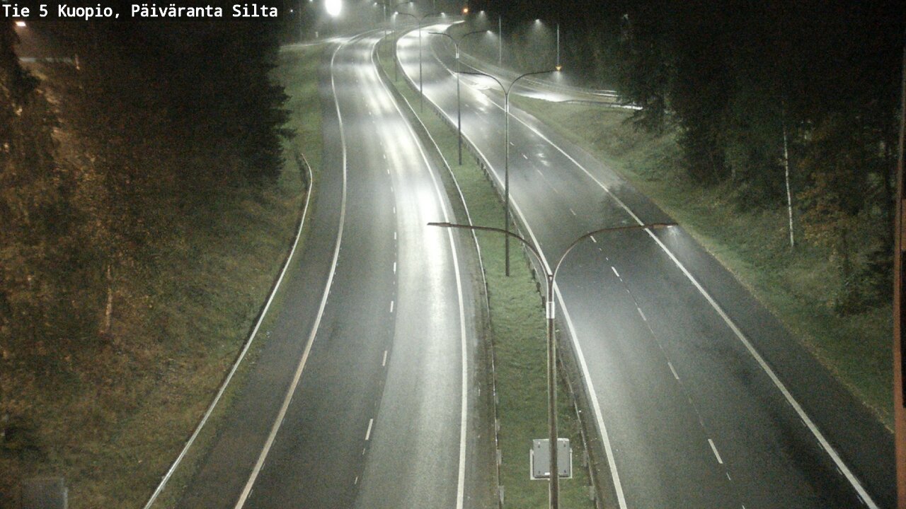 Weather Camera Image Road 5 Kuopio, Päiväranta silta, Kuopio, Pohjois-Savo