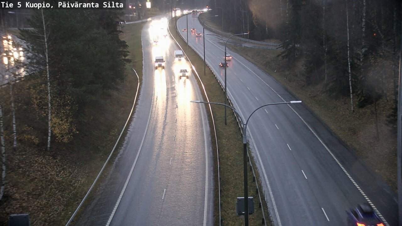 Weather Camera Image Väg 5 Kuopio, Päiväranta silta, Kuopio, Pohjois-Savo