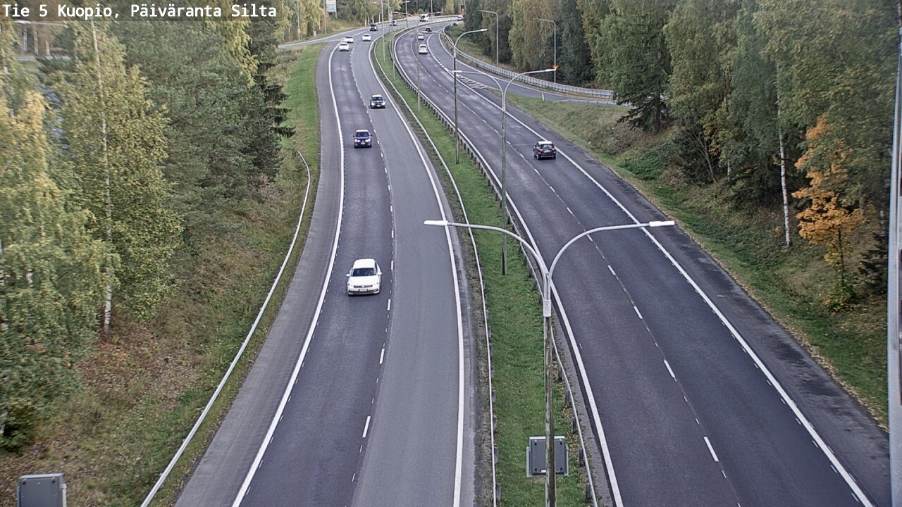 Kelikamerat Kuva Tie 5 Kuopio, Päiväranta silta, Kuopio, Pohjois-Savo