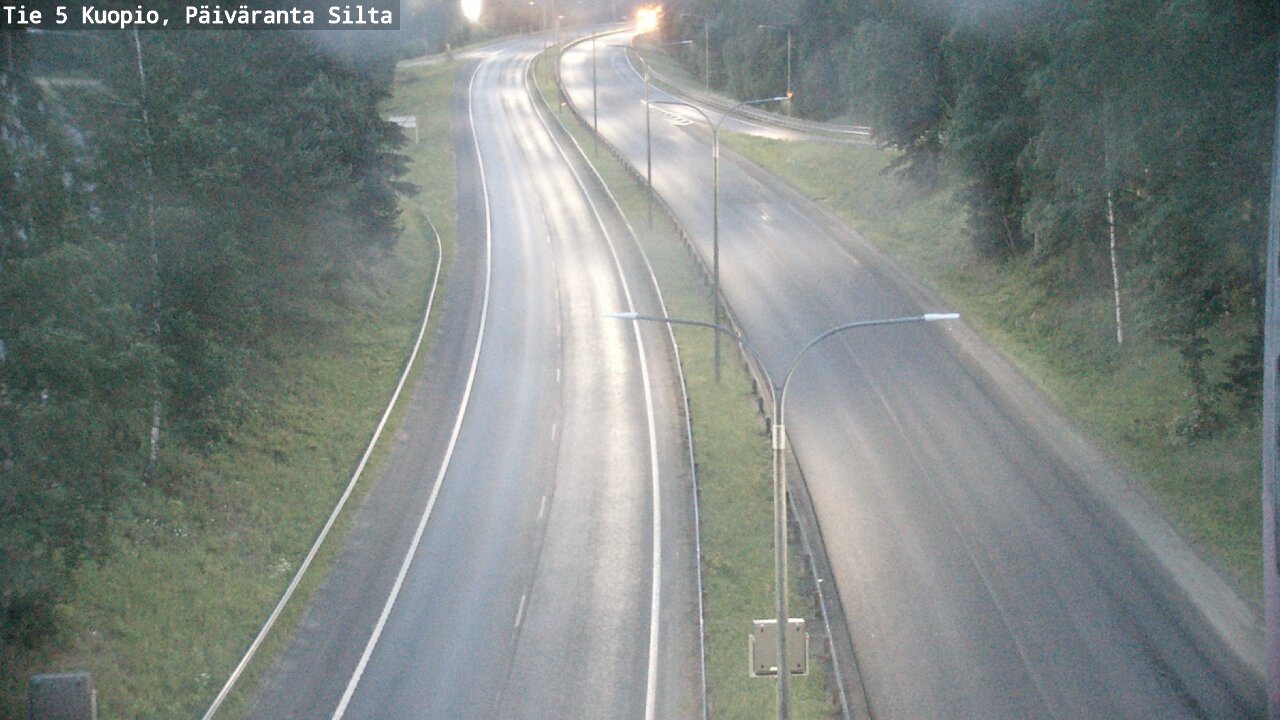 Weather Camera Image Road 5 Kuopio, Päiväranta silta, Kuopio, Pohjois-Savo