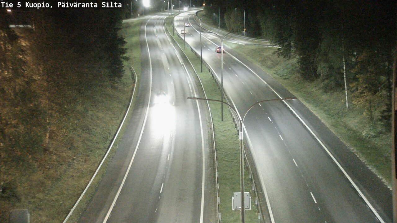 Weather Camera Image Road 5 Kuopio, Päiväranta silta, Kuopio, Pohjois-Savo