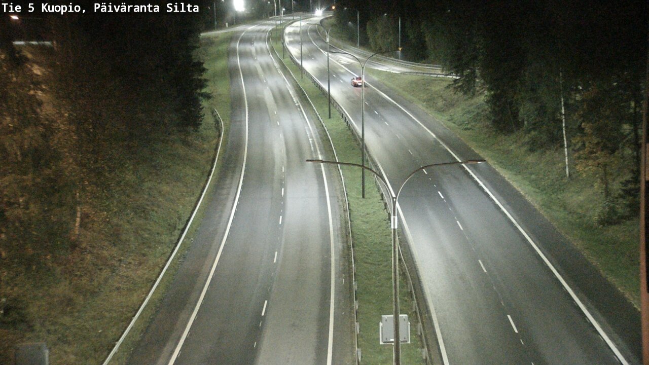 Weather Camera Image Road 5 Kuopio, Päiväranta silta, Kuopio, Pohjois-Savo