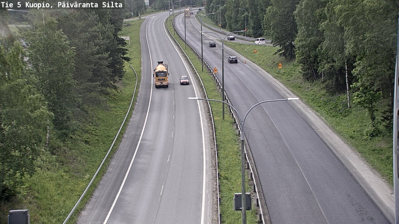 Weather Camera Image Road 5 Kuopio, Päiväranta silta, Kuopio, Pohjois-Savo