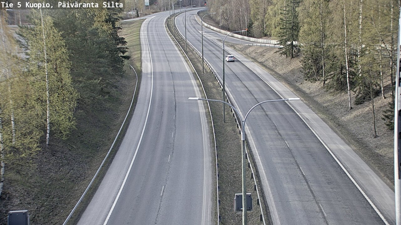 Kelikamerat Kuva Tie 5 Kuopio, Päiväranta silta, Kuopio, Pohjois-Savo