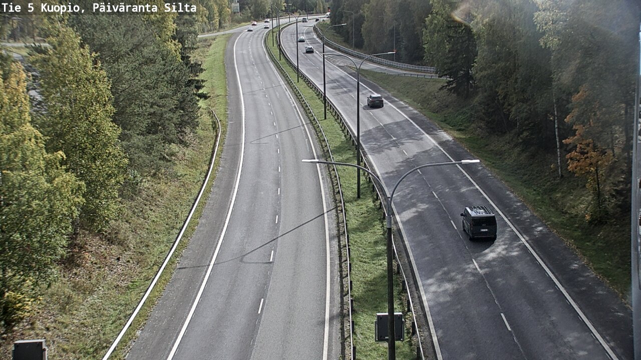 Kelikamerat Kuva Tie 5 Kuopio, Päiväranta silta, Kuopio, Pohjois-Savo