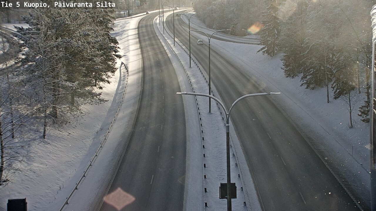 Weather Camera Image Väg 5 Kuopio, Päiväranta silta, Kuopio, Pohjois-Savo