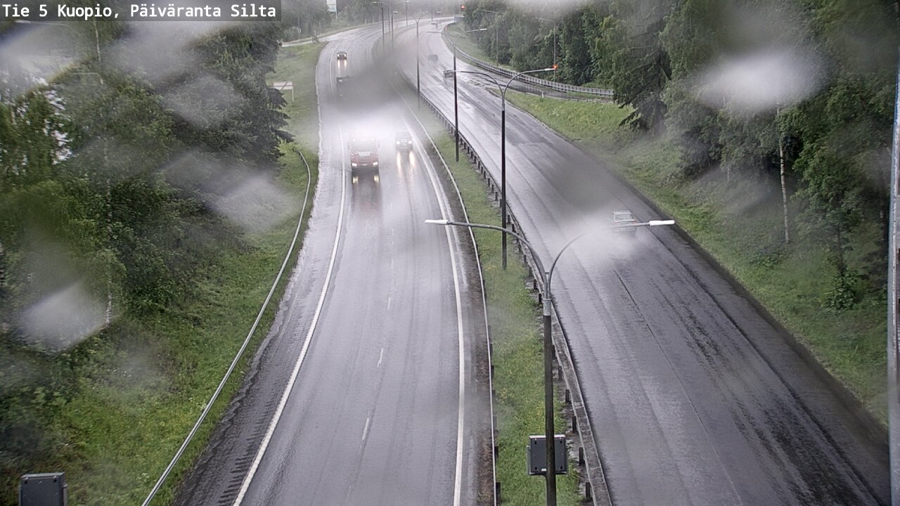 Weather Camera Image Väg 5 Kuopio, Päiväranta silta, Kuopio, Pohjois-Savo