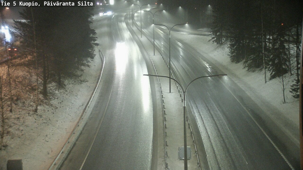 Weather Camera Image Väg 5 Kuopio, Päiväranta silta, Kuopio, Pohjois-Savo