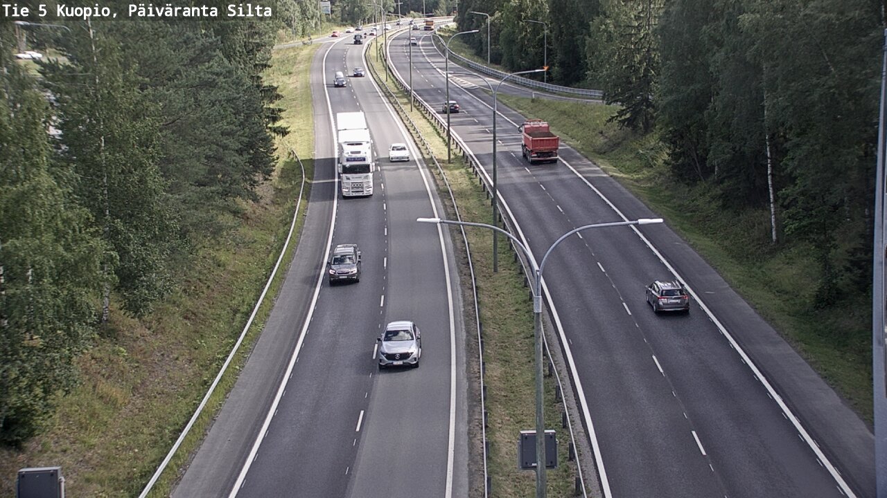 Kelikamerat Kuva Tie 5 Kuopio, Päiväranta silta, Kuopio, Pohjois-Savo