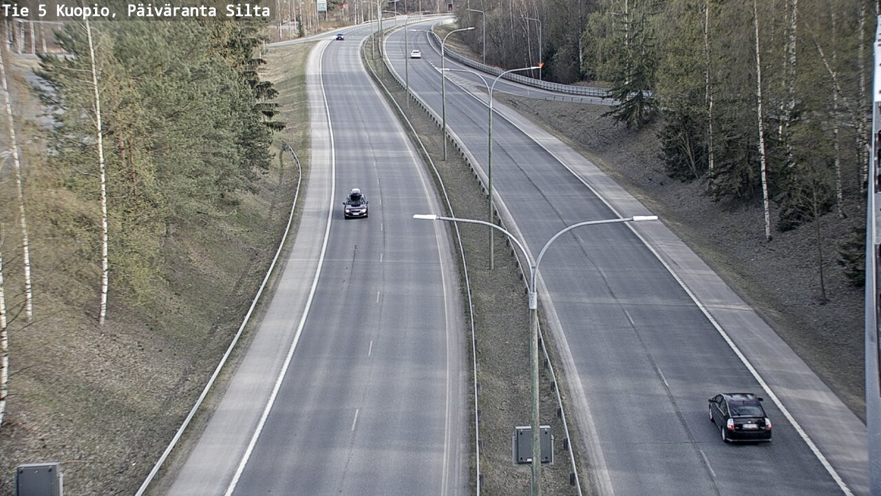 Weather Camera Image Väg 5 Kuopio, Päiväranta silta, Kuopio, Pohjois-Savo