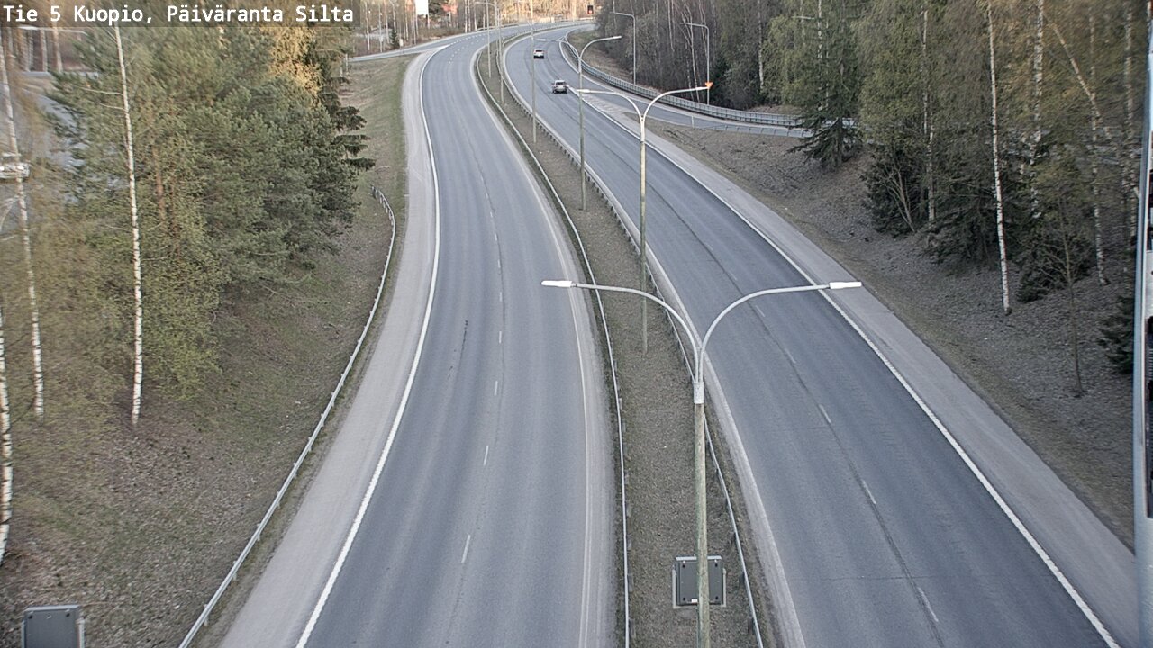 Weather Camera Image Väg 5 Kuopio, Päiväranta silta, Kuopio, Pohjois-Savo