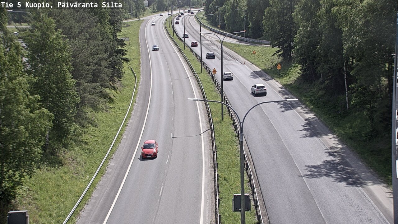 Weather Camera Image Road 5 Kuopio, Päiväranta silta, Kuopio, Pohjois-Savo