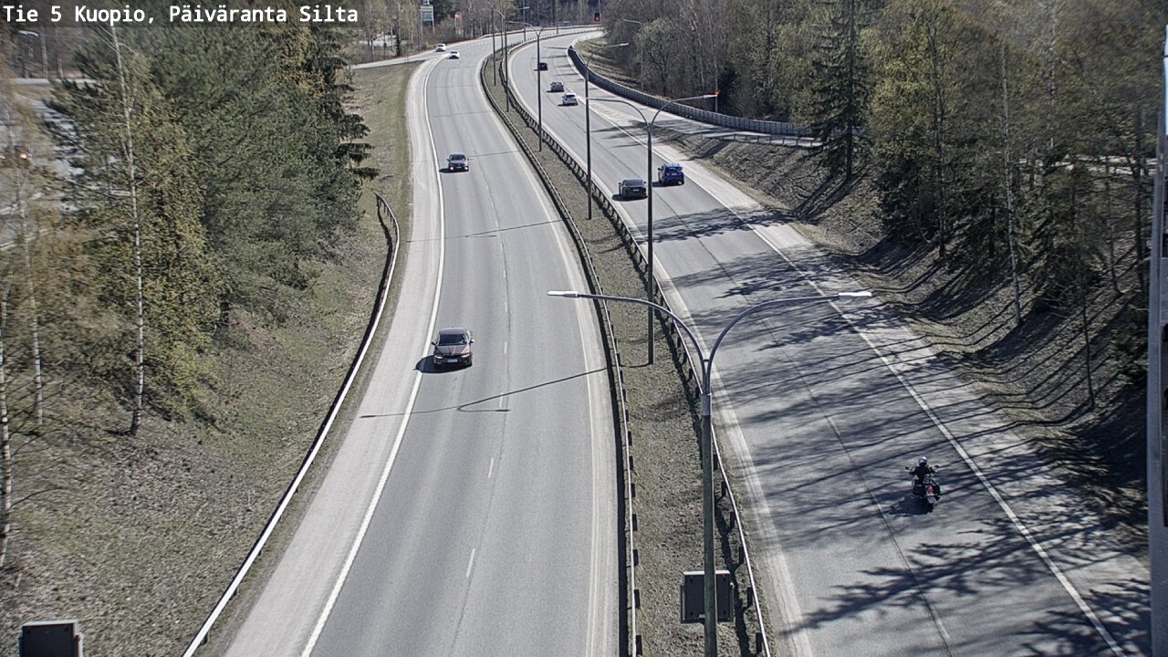Weather Camera Image Väg 5 Kuopio, Päiväranta silta, Kuopio, Pohjois-Savo