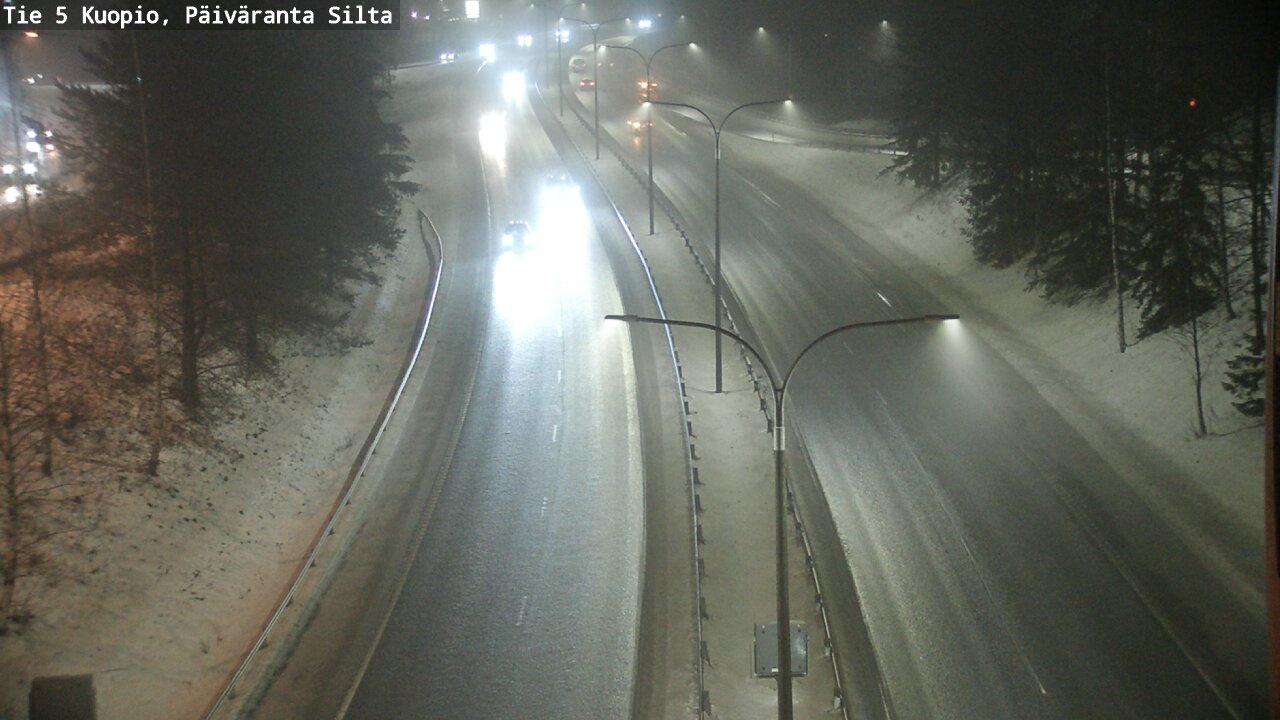 Weather Camera Image Road 5 Kuopio, Päiväranta silta, Kuopio, Pohjois-Savo