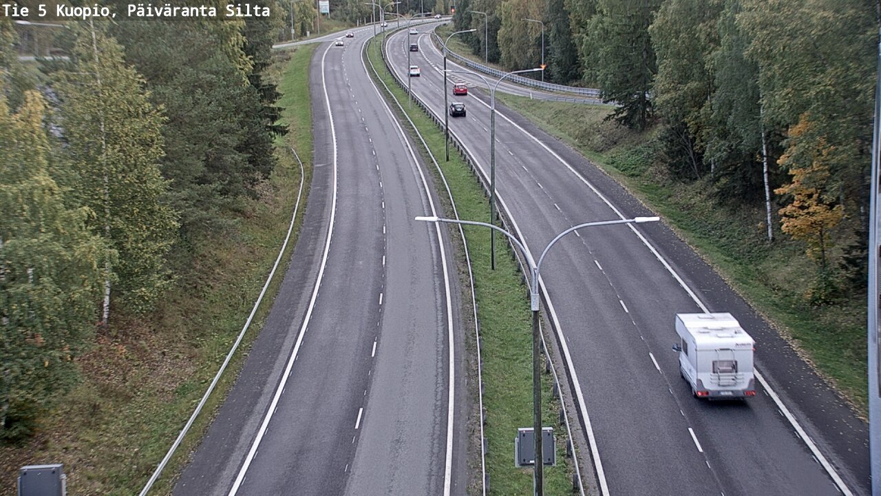 Weather Camera Image Road 5 Kuopio, Päiväranta silta, Kuopio, Pohjois-Savo