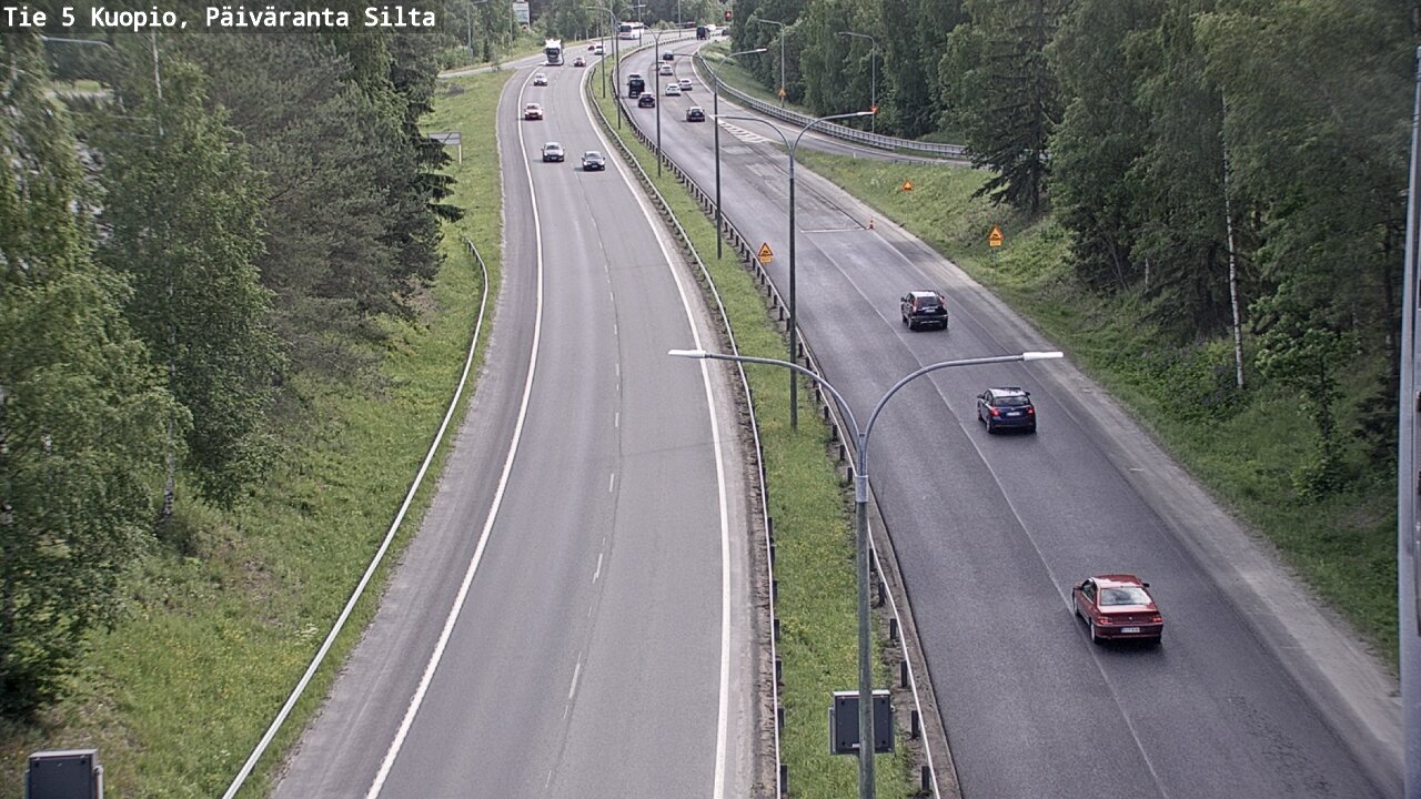 Weather Camera Image Road 5 Kuopio, Päiväranta silta, Kuopio, Pohjois-Savo