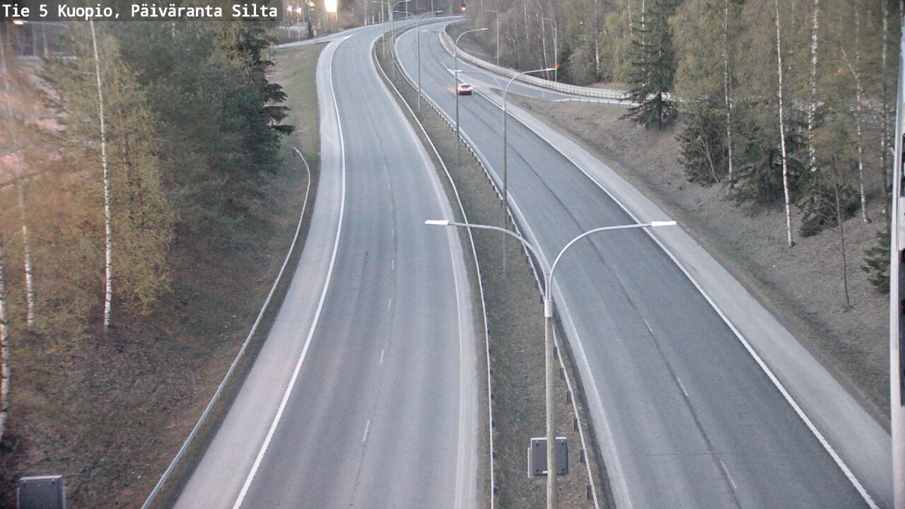 Weather Camera Image Väg 5 Kuopio, Päiväranta silta, Kuopio, Pohjois-Savo