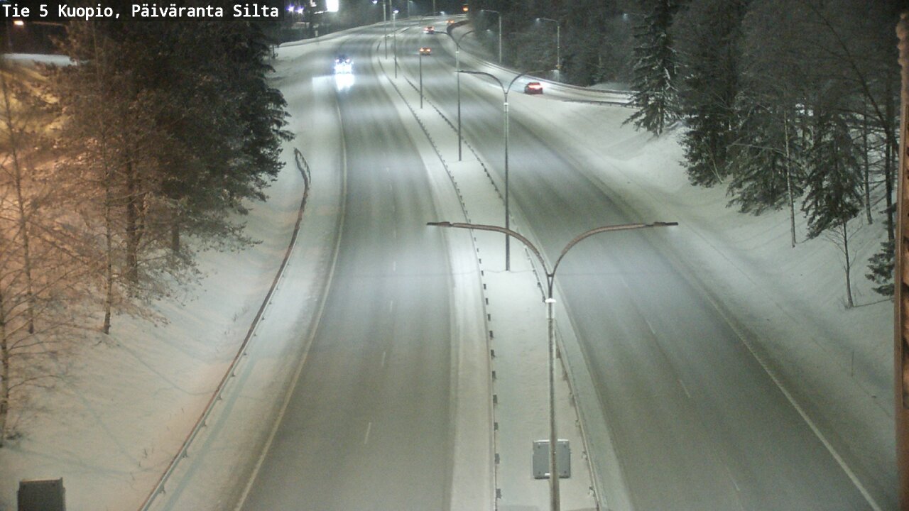 Weather Camera Image Väg 5 Kuopio, Päiväranta silta, Kuopio, Pohjois-Savo