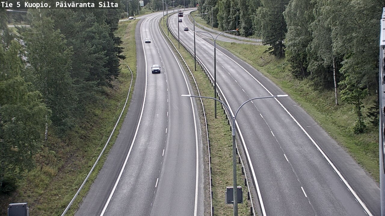 Kelikamerat Kuva Tie 5 Kuopio, Päiväranta silta, Kuopio, Pohjois-Savo