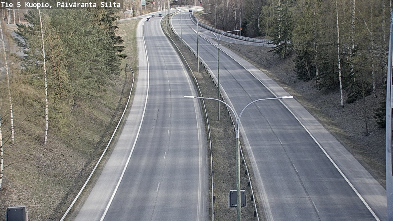Weather Camera Image Väg 5 Kuopio, Päiväranta silta, Kuopio, Pohjois-Savo