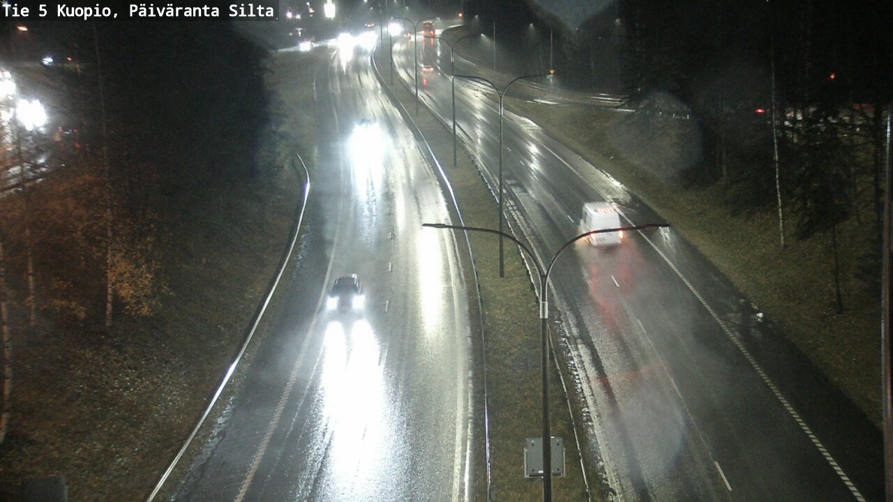 Weather Camera Image Väg 5 Kuopio, Päiväranta silta, Kuopio, Pohjois-Savo