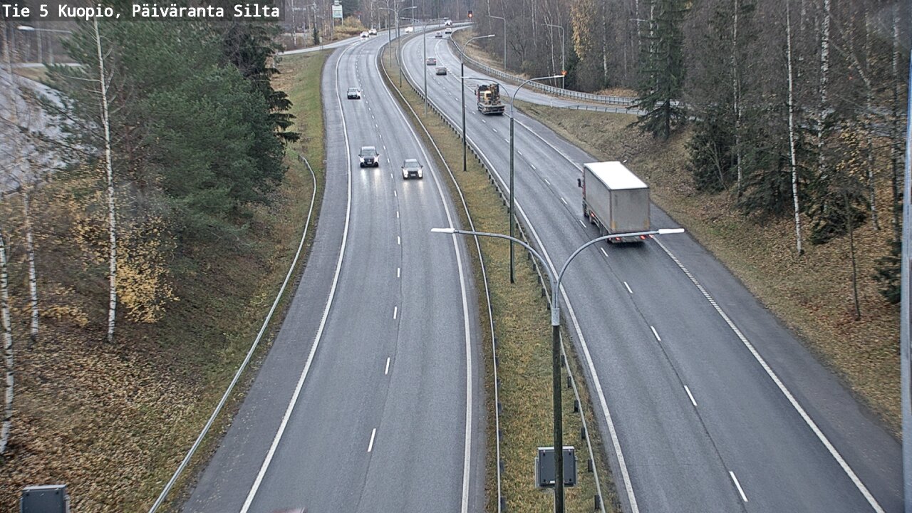 Weather Camera Image Väg 5 Kuopio, Päiväranta silta, Kuopio, Pohjois-Savo