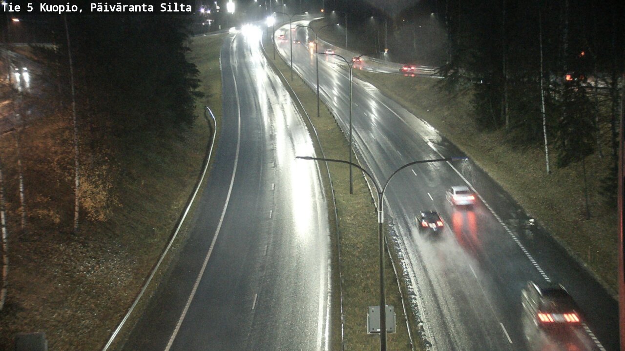 Weather Camera Image Väg 5 Kuopio, Päiväranta silta, Kuopio, Pohjois-Savo