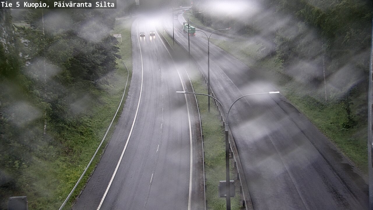 Weather Camera Image Väg 5 Kuopio, Päiväranta silta, Kuopio, Pohjois-Savo