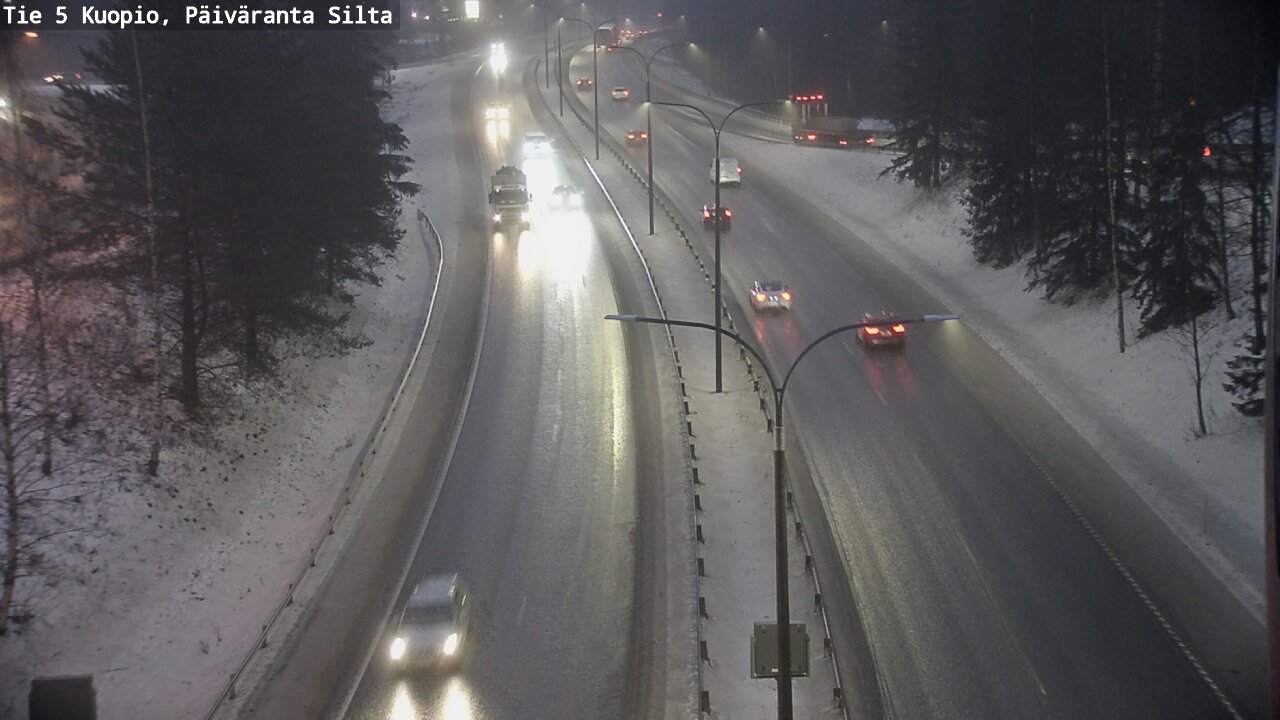 Weather Camera Image Road 5 Kuopio, Päiväranta silta, Kuopio, Pohjois-Savo