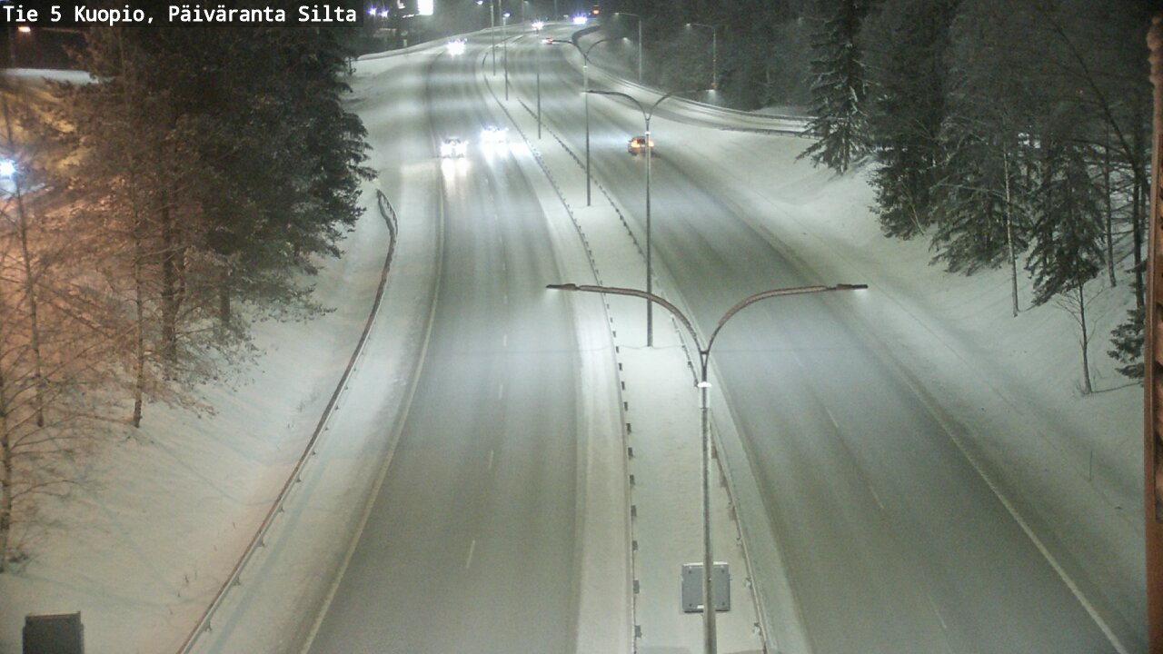 Weather Camera Image Väg 5 Kuopio, Päiväranta silta, Kuopio, Pohjois-Savo