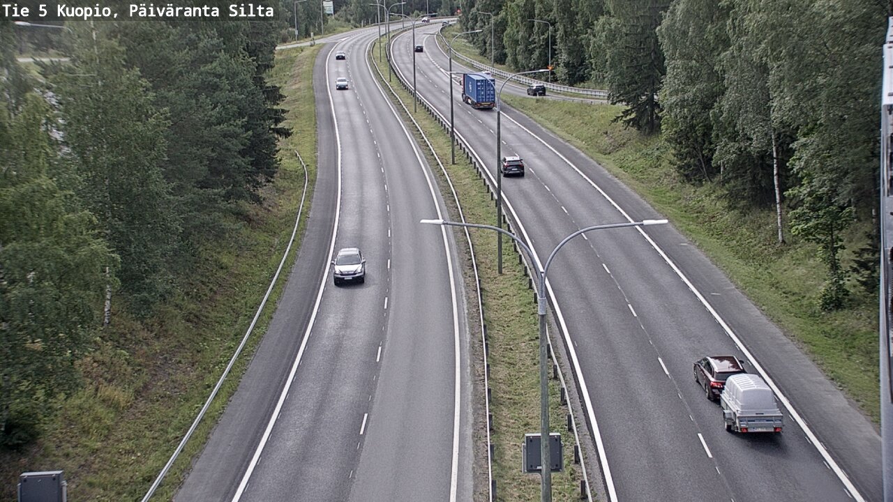 Kelikamerat Kuva Tie 5 Kuopio, Päiväranta silta, Kuopio, Pohjois-Savo