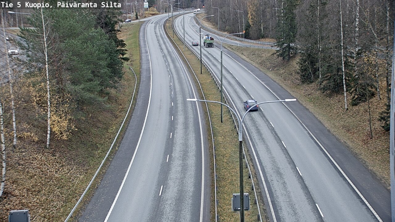 Weather Camera Image Väg 5 Kuopio, Päiväranta silta, Kuopio, Pohjois-Savo
