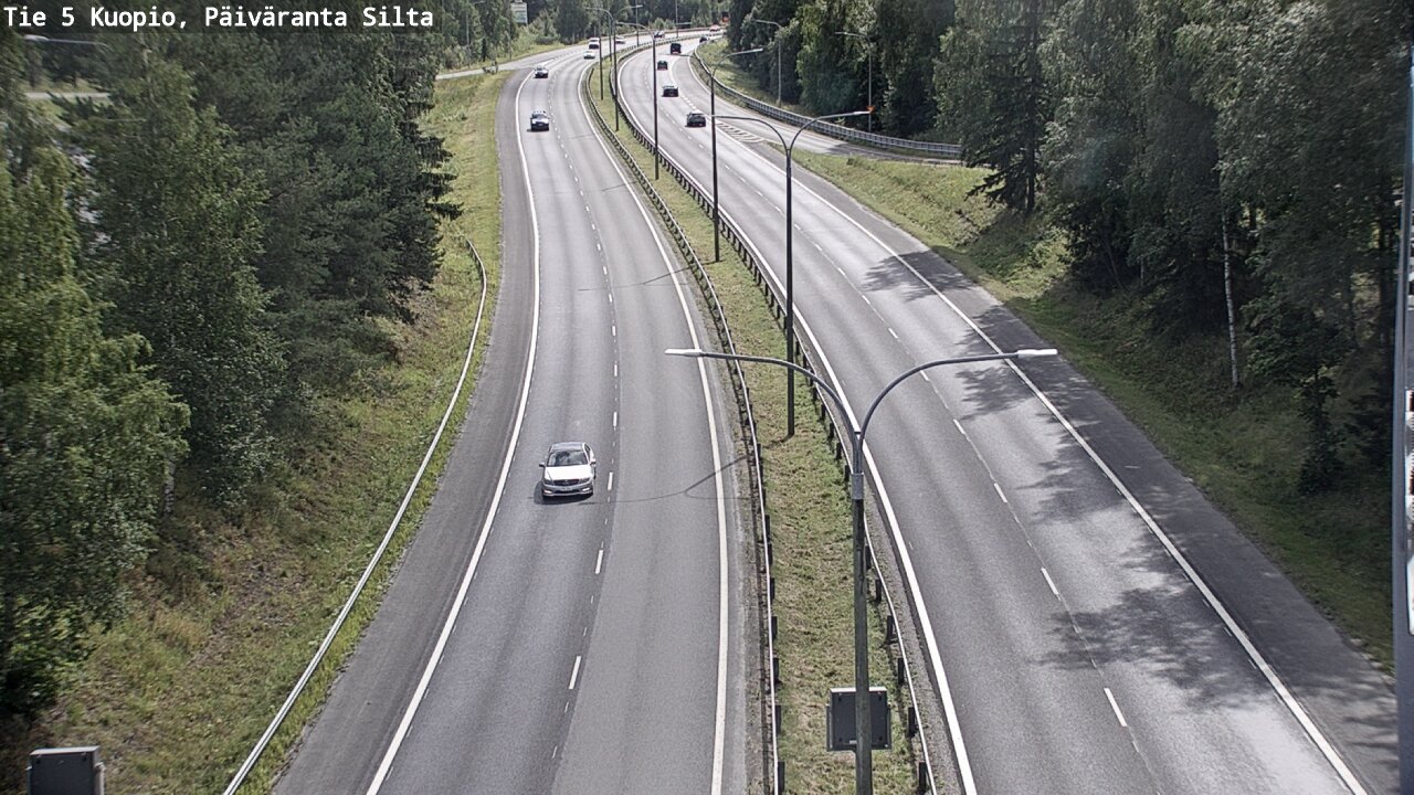 Kelikamerat Kuva Tie 5 Kuopio, Päiväranta silta, Kuopio, Pohjois-Savo