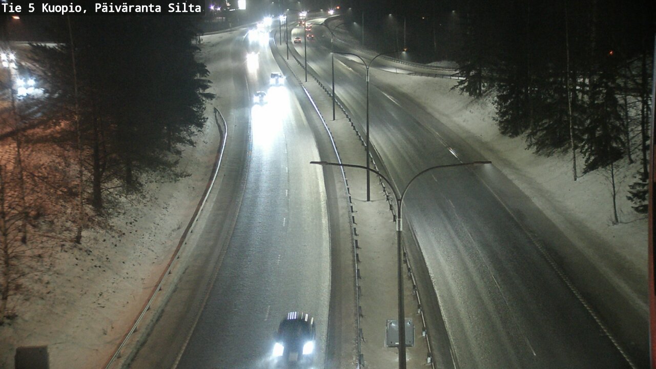 Weather Camera Image Road 5 Kuopio, Päiväranta silta, Kuopio, Pohjois-Savo