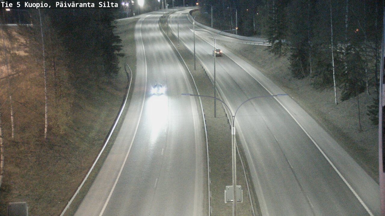 Weather Camera Image Väg 5 Kuopio, Päiväranta silta, Kuopio, Pohjois-Savo