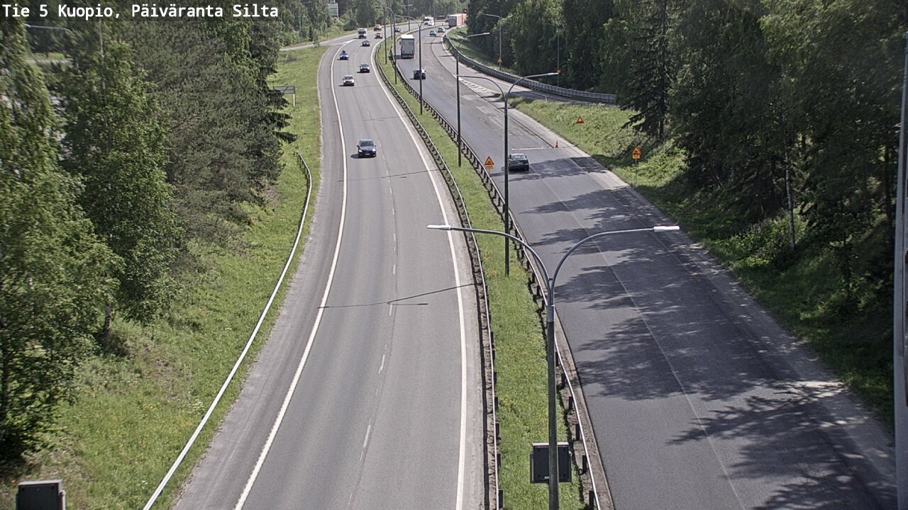 Weather Camera Image Road 5 Kuopio, Päiväranta silta, Kuopio, Pohjois-Savo