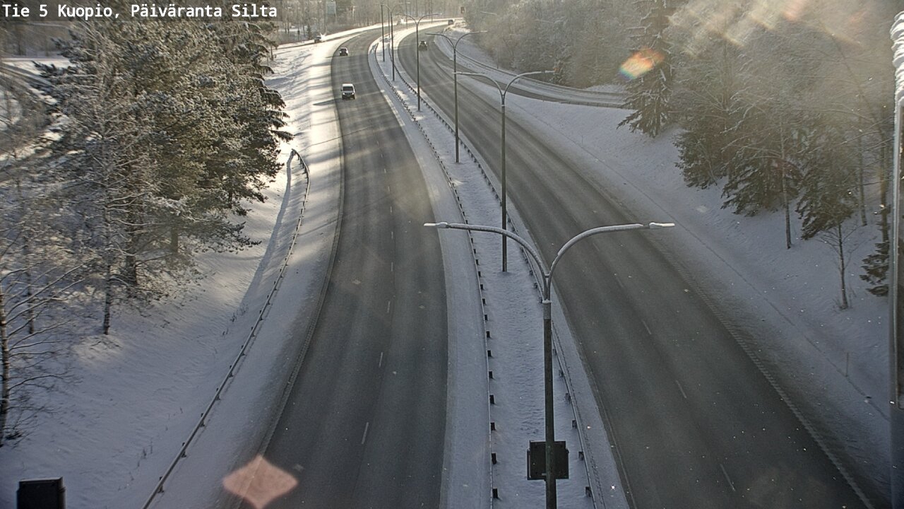 Weather Camera Image Väg 5 Kuopio, Päiväranta silta, Kuopio, Pohjois-Savo