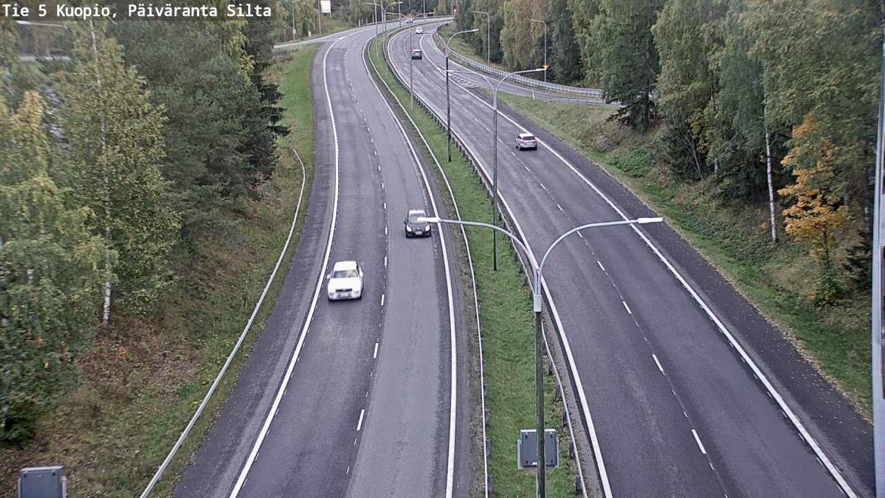 Weather Camera Image Road 5 Kuopio, Päiväranta silta, Kuopio, Pohjois-Savo