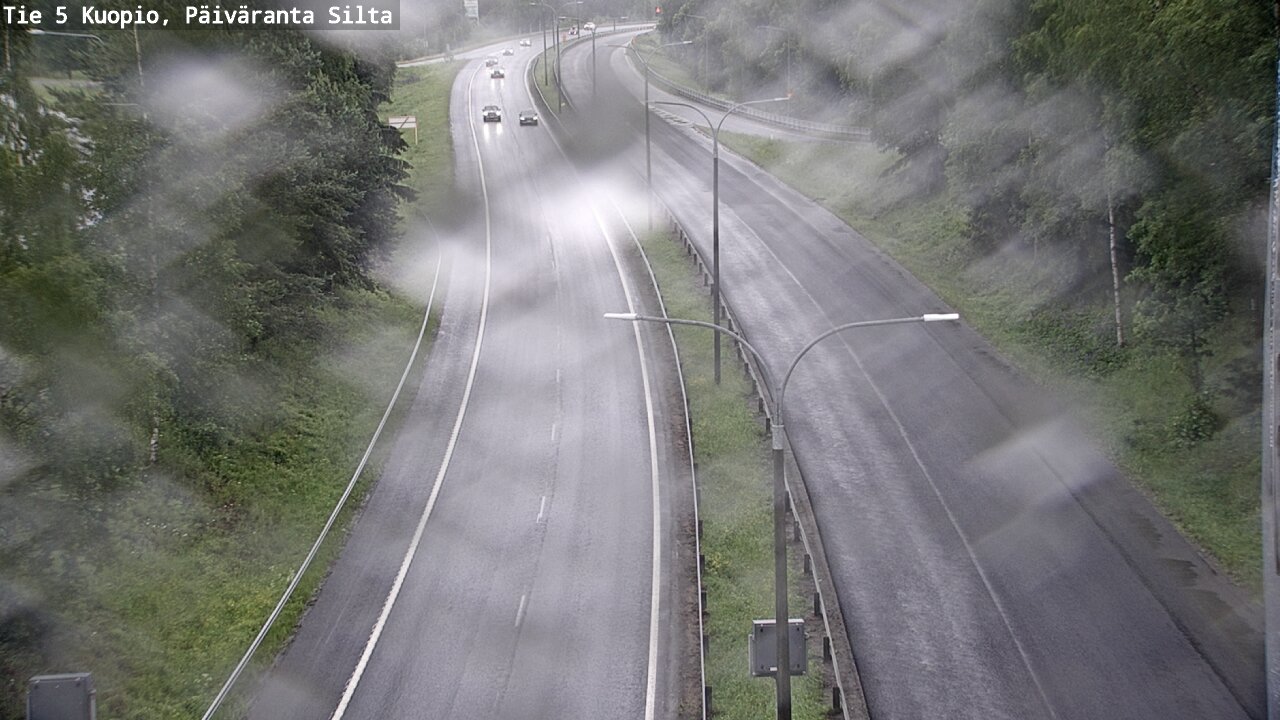Weather Camera Image Väg 5 Kuopio, Päiväranta silta, Kuopio, Pohjois-Savo